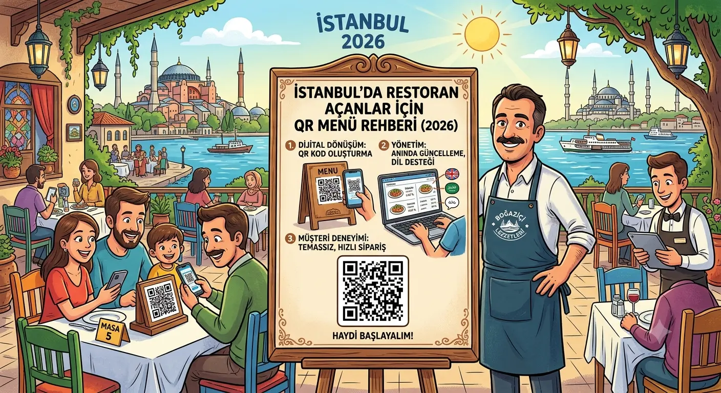 İstanbul'da Restoran Açanlar İçin QR Menü Rehberi (2026)